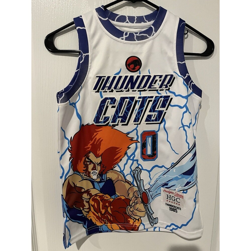 Headgear Classics ThunderCats Lion-O Panthro Youth Basketball Jersey Size Small